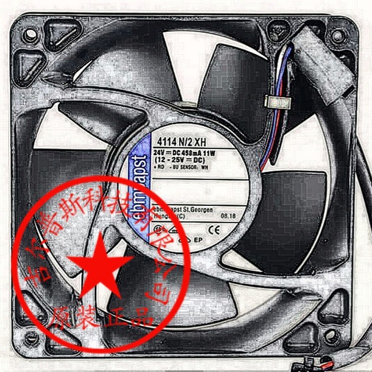 4114N/2XH 24V 11W 458MA 120*120*38MM 原装进口直流风机