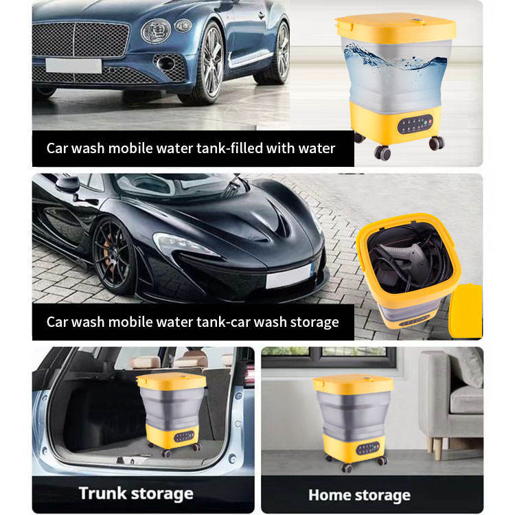Outdoor Car Washing Machine, Household Portable High-Power Car Washing Water Gun, Multi-Functional Mobile Wireless Fully Automatic High-Pressure Agricultural Use