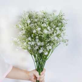仿真满天星刺花 假花工程水草室外绿化工程仿真绿植把束栅栏装饰