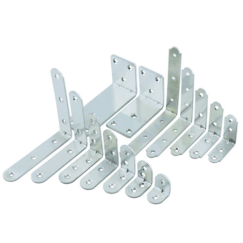 Angle iron connector with fixed bracket, 90-degree straight angle iron plate, L-shaped partition support bracket, furniture hardware accessory T