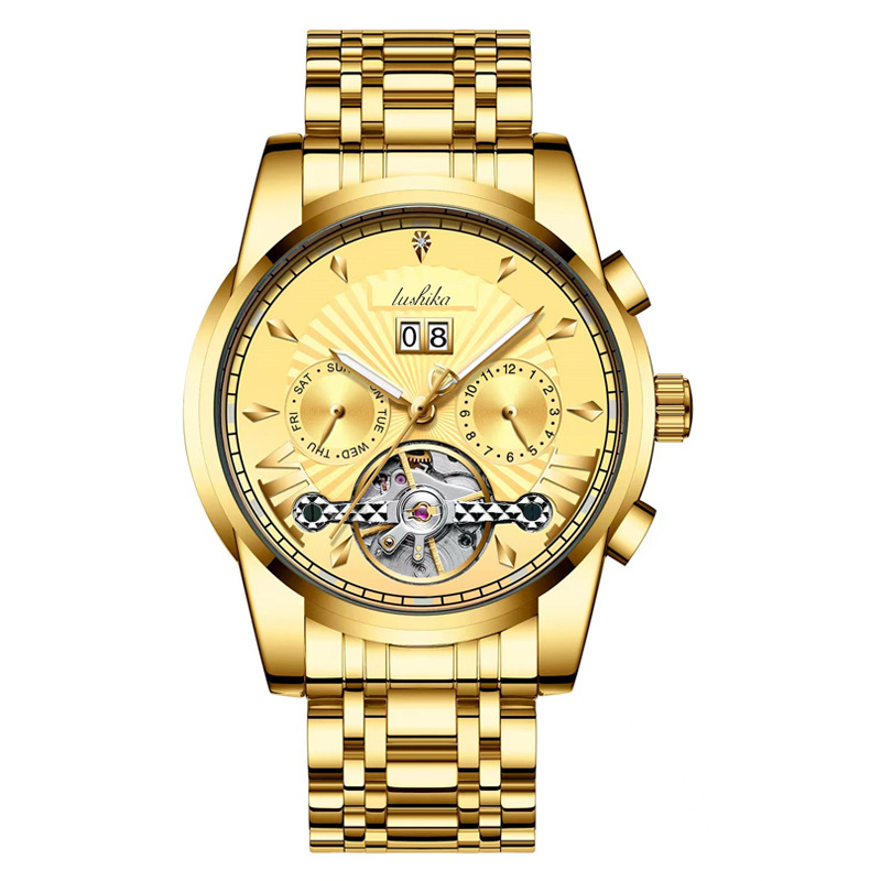 Popular Hot Selling Luxury Fully Automatic Mechanical Watch with Hollow Flywheel for Men's Waterproof and Luminous High-end Watch_voghion.com