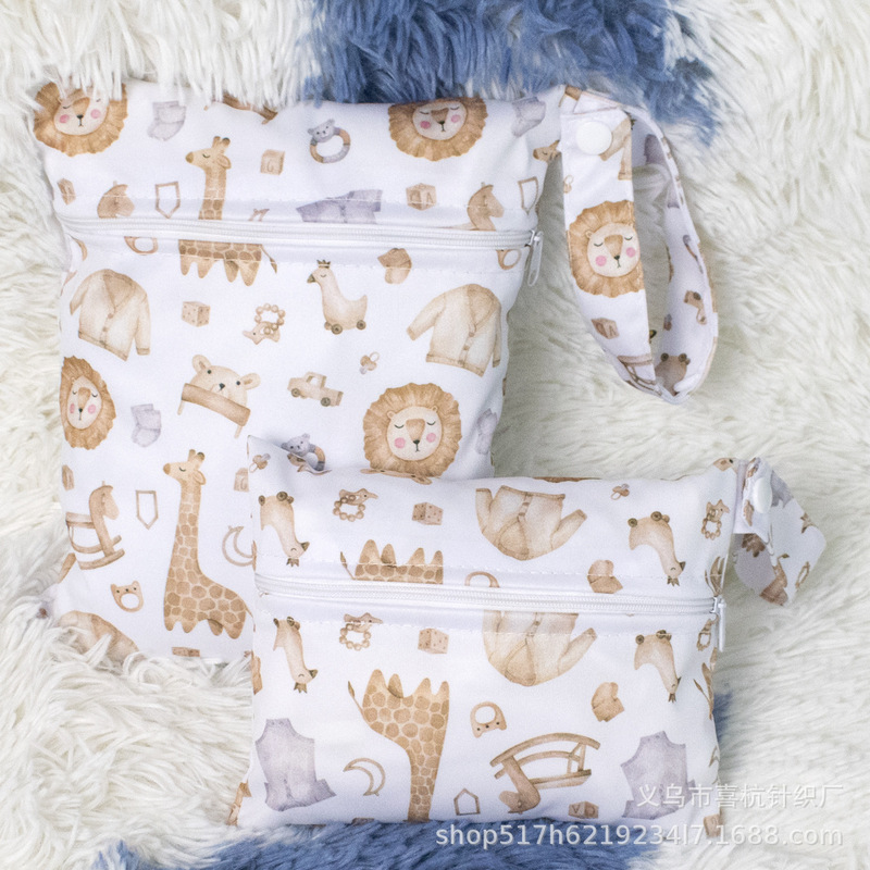 Portable 100.00cm inch baby diaper bag waterproof breathable storage bag hanging diaper sanitary napkin bag travel essential