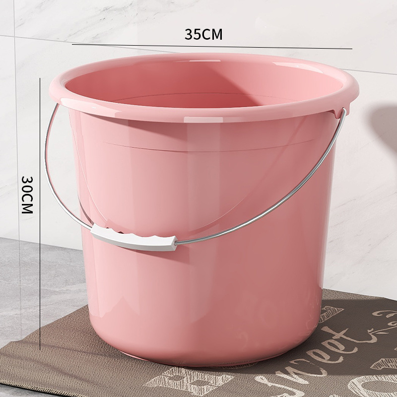 Cubo de lavandería dormitorio de estudiantes domésticos cubo de baño grande con cubierta al por mayor cubo de plástico cubo de espesamiento cubo de almacenamiento al por mayor