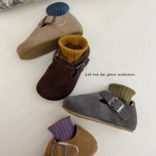 韩版春秋季小皮鞋宝宝勃肯鞋韩国同款儿童鞋男女童单鞋日系豆豆鞋