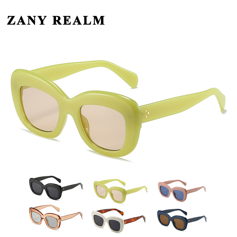 Nuevo retro de mediados de-antigua celebridad de Internet en vivo gafas de sol de ojo de gato arroz pasta de frijol de uñas en polvo gran marco chica caliente gafas de sol fabricante en stock