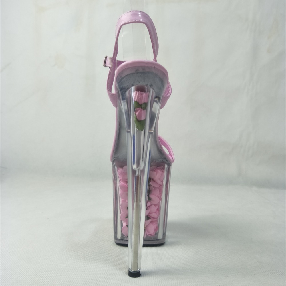 2021 tamaño de pedido talla boca de pescado moda tacón ultra alto tacón stiletto plataforma zapatos de boda con hebilla sandalias de mujer de moda rosa