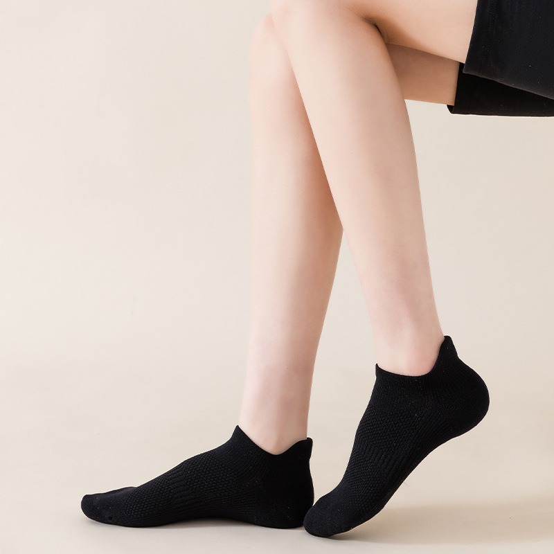 Meiks calcetines deportivos profesionales calcetines de corte bajo para hombres y mujeres fitness toalla inferior antideslizante resistente al desgaste barco deportivo Calcetines