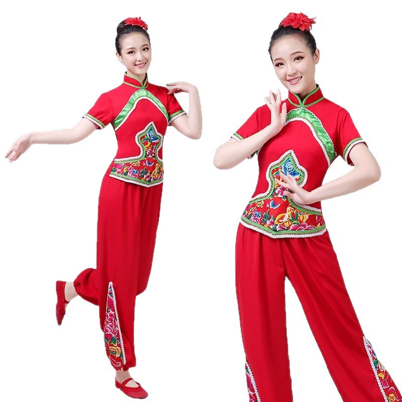 Northern Shaanxi national style traditional Ansai waist drum service yangko team service drum performance service service adult collective national dance service
