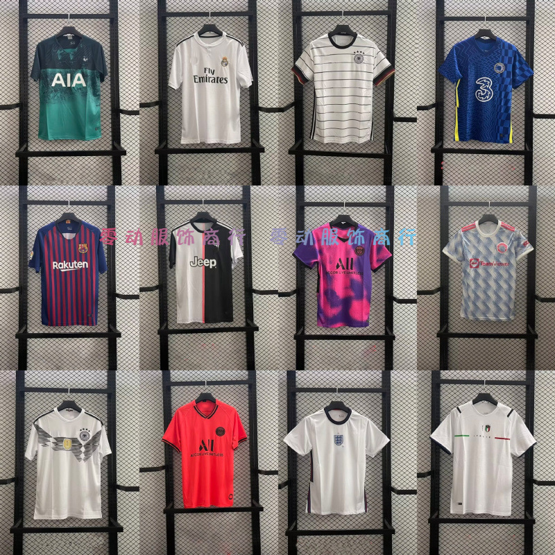 18-22 Club National Team Home and Away Jersey Italy Inter Argentina Short-sleeved Football Suit 18-22 Club National Team Home and Away Jersey Italy Inter Argentina Short-sleeved Football Suit