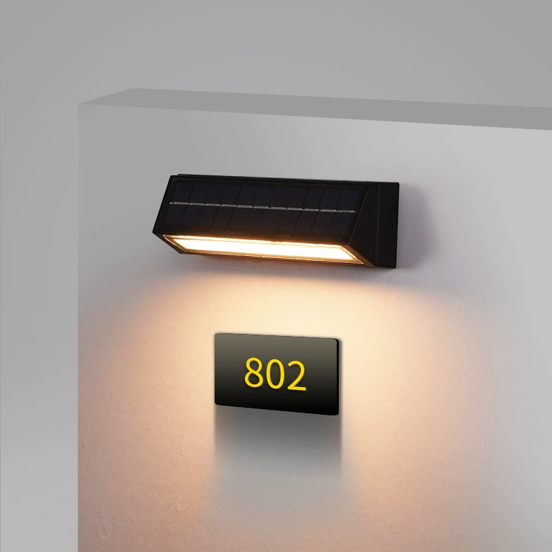 Наружная настенная лампа Солнечная лампа водонепроницаемая светодиодная дверная лампа простой индукционная настенная лампа садовая лампа балконная лампа освещения