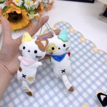 毛绒猫咪挂件包包挂饰钥匙扣小挂件手机挂件可爱公仔挂饰饰品配件
