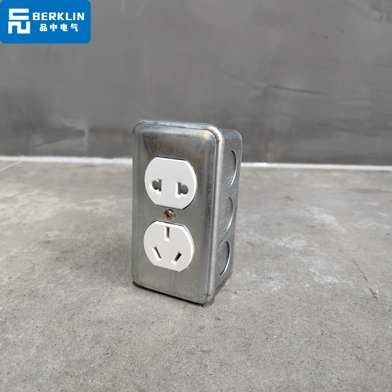 Interruptor de toma de aire industrial de Berklin ventilador de cemento abierto ventilador de cinco agujeros retrógrado galvanizado una cuenta de doble control dos o tres enchufes