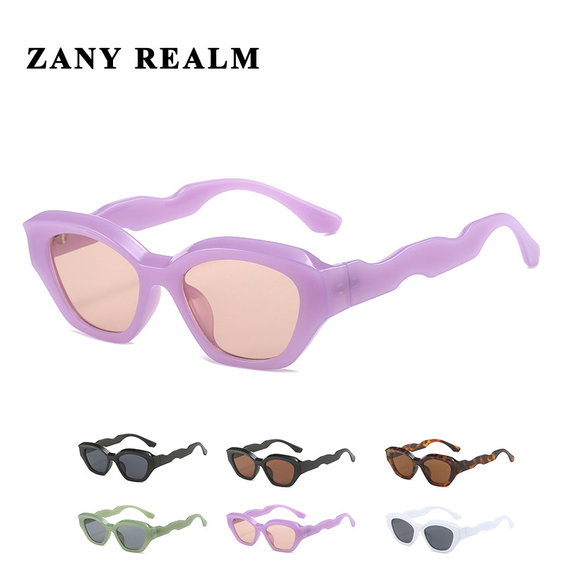 Nuevo original estilo coreano dopamina desgaste gafas de sol transfronterizo neutral dulce estilo fresco UV400 gafas de sol fabricante en stock