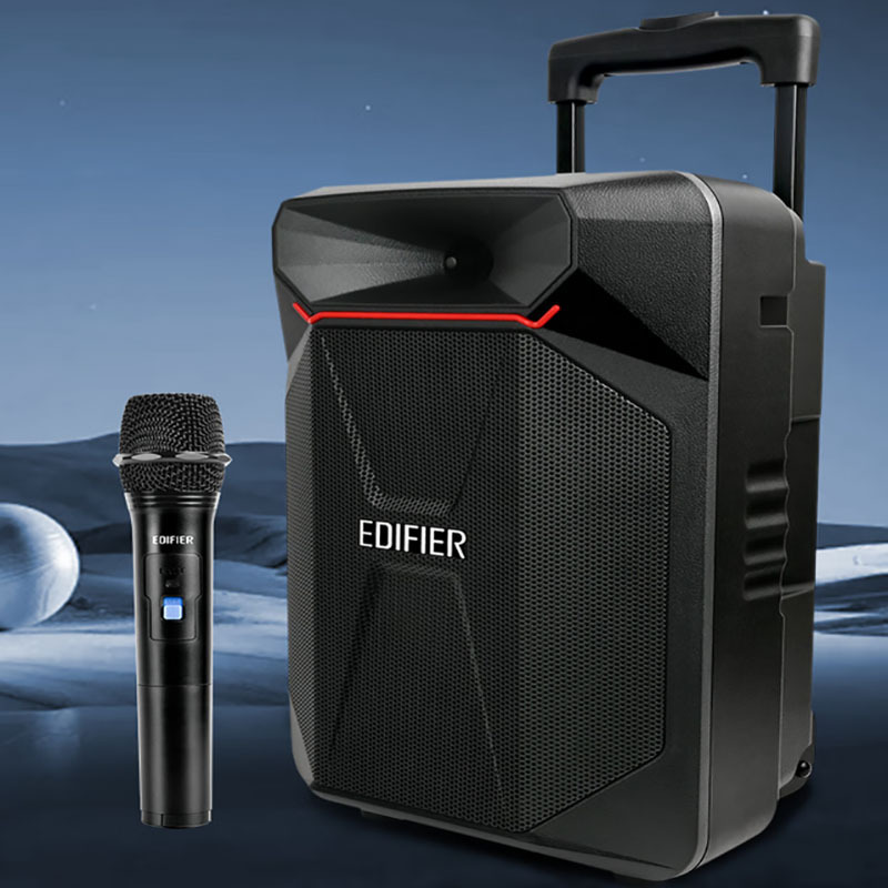 エディファイアー（EDIFIER）PP205 ポータブルスクエアダンス用モバイルスピーカー ワイヤレスマイク付き|undefined