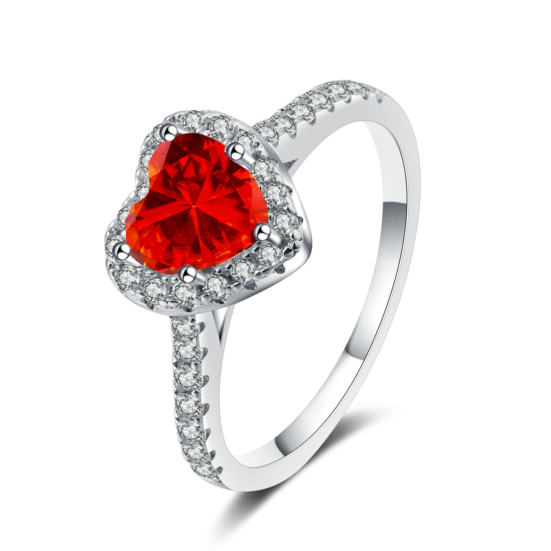 Anillo de plata S925 de color de importación de anillo de piedra de mozanita de un quilate de diamantes de diamantes de mozanita