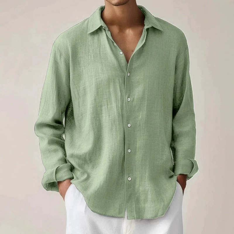 Мужская модная рубашка с длинным рукавом, однотонная, с 3D-печатью, оптовая продажа, трансграничная доставка, фабричный источник.