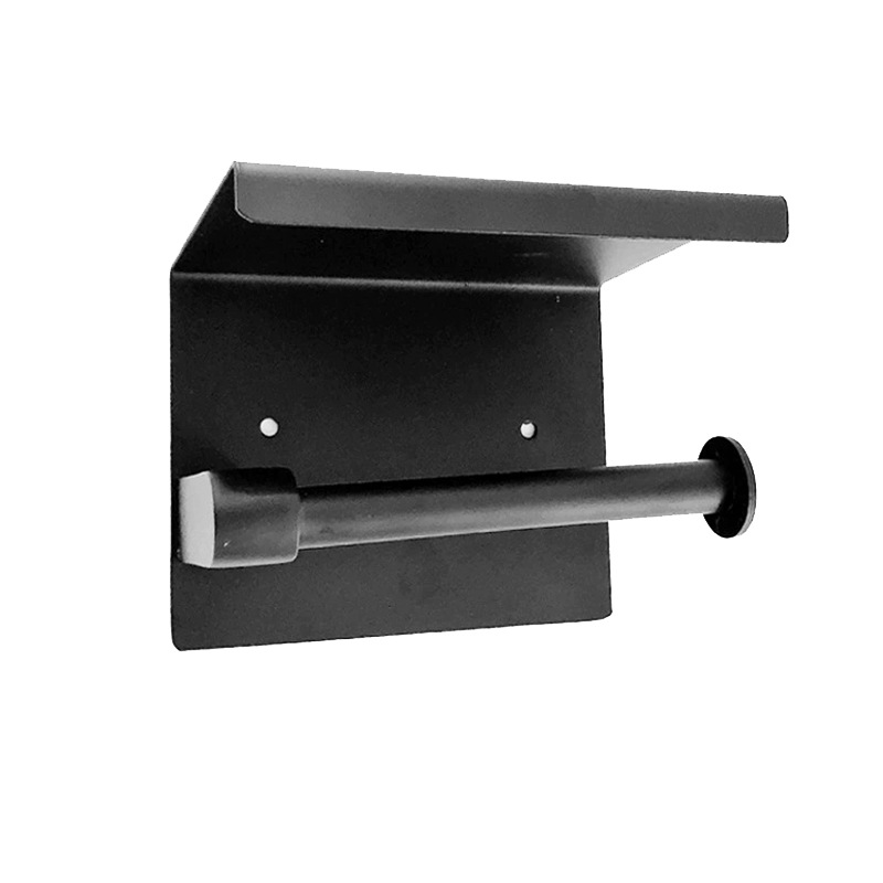 Rack de toallas de baño, estante de papel de doble propósito, estante de papel de doble propósito, estante de papel de acero inoxidable, estante de papel de baño, Qiao Sheng