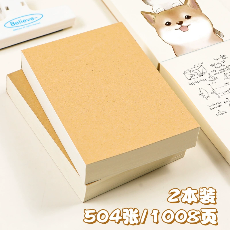 Draft notebook A6, extra-thick tear-off pad, blank pages, 252 sheets