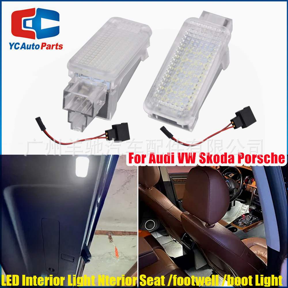 4B0947415 7L6947101 lámpara de puerta de bienvenida lámpara del maletero para Volkswagen Audi Porsche