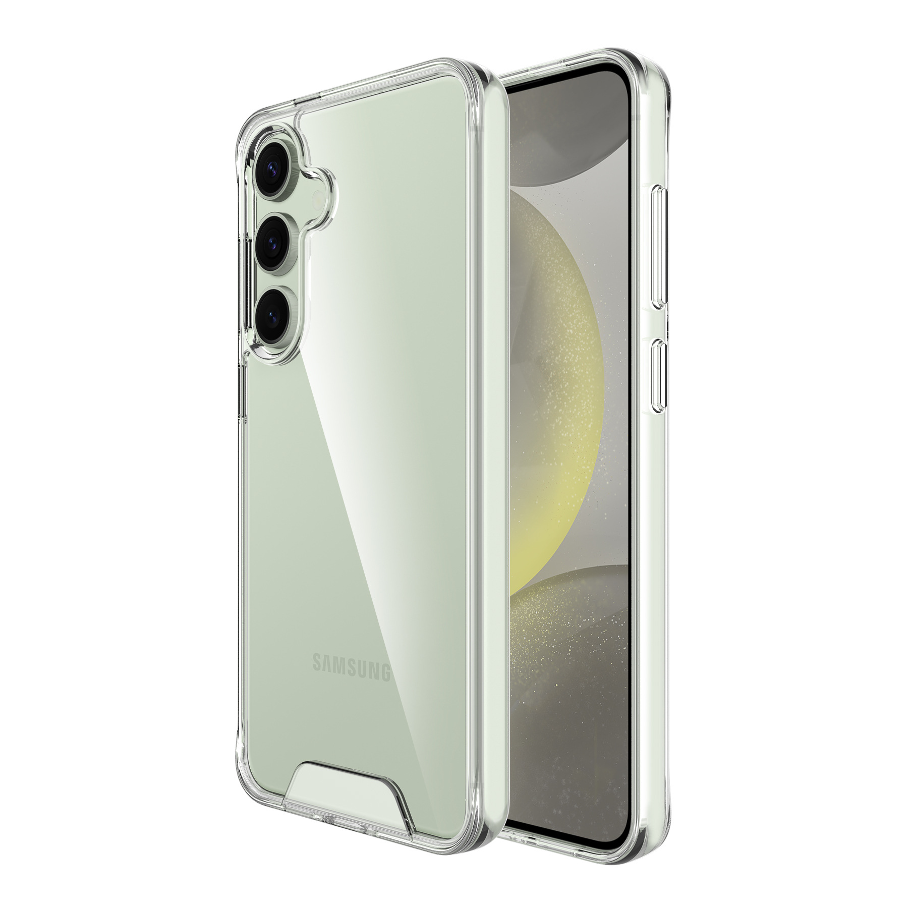 太空壳适用Samsung三星S24FE透明手机壳防摔二合一TPU+PC保护套