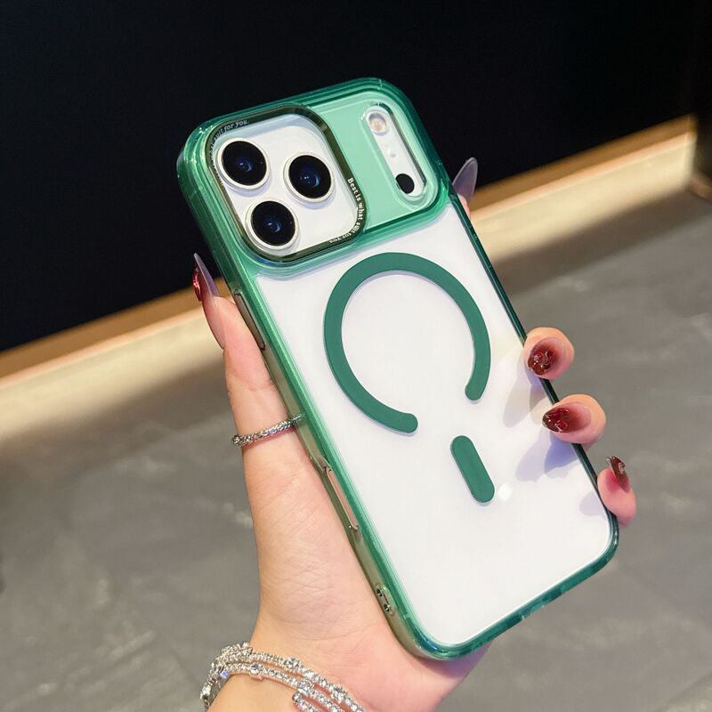 跨境适用iPhone17ProMax手机壳透明磁吸苹果17Air冰彩防摔保护套|undefined