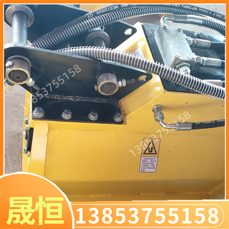 单轴液压除草机 微挖改装刀片式碎草打草机 改装除草开荒旋耕机