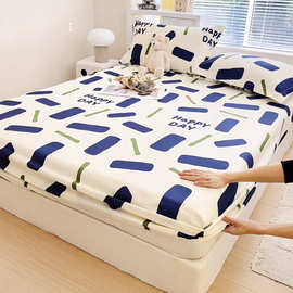定制儿童床笠单件100纯棉卡通床套0.9x1.35m订做榻榻米跨境床垫套