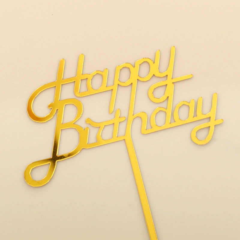 Украшение для торта «Happy Birthday», вставной декор, креативные вставные украшения для дня рождения
