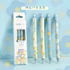 Black high quality gel pen for elementary school students, flowered, wholesale