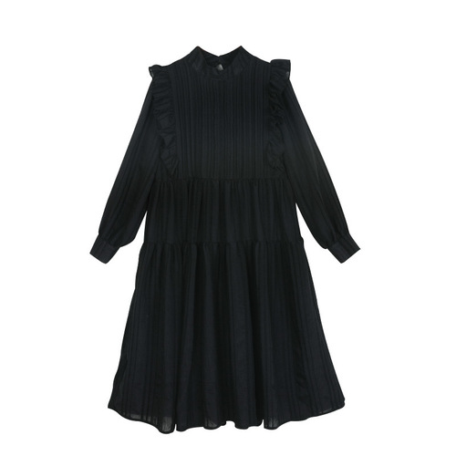 Girls' white dress  spring and summer new style medium and large children's parent-child wear temperament little fairy mid-length cake skirt