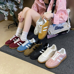 时尚德训运动鞋2025夏季新款小白鞋女平底轻便休闲鞋板鞋百搭批发