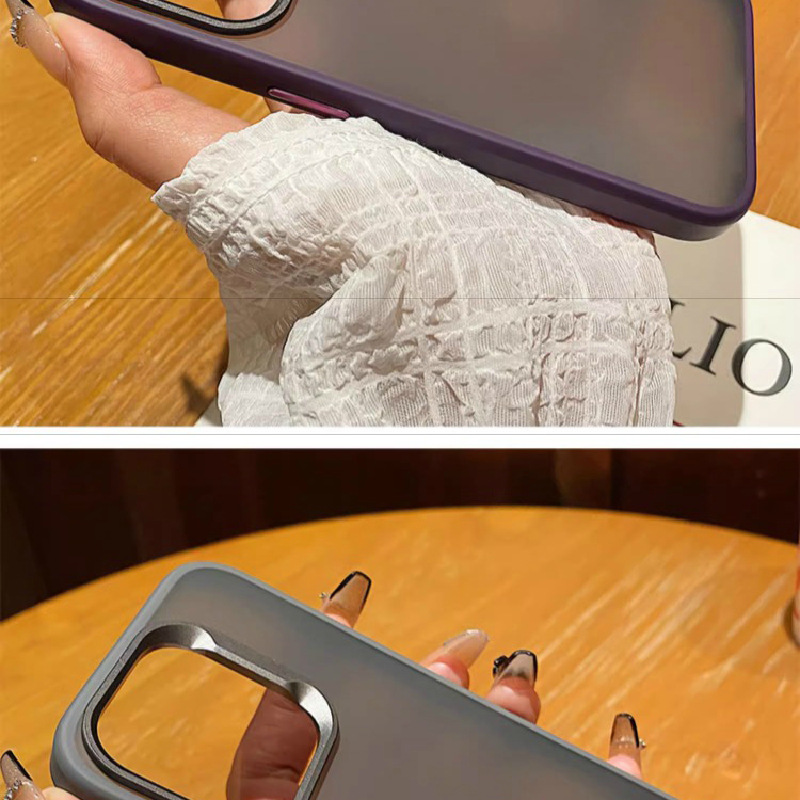 Ốp lưng từ tính nhám cho iPhone 15 Pro Max, thiết kế công sở đơn giản, bảo vệ toàn diện — [Màu đen★Khung hợp kim nhôm từ tính mờ], Màu xám★Khung hợp kim nhôm từ tính mờ], 【Màu tím sẫm★Khung hợp kim nhôm từ tính mờ], 【Màu Xanh hoàng gia★Khung hợp kim nhôm từ tính mờ] chi tiết 15
