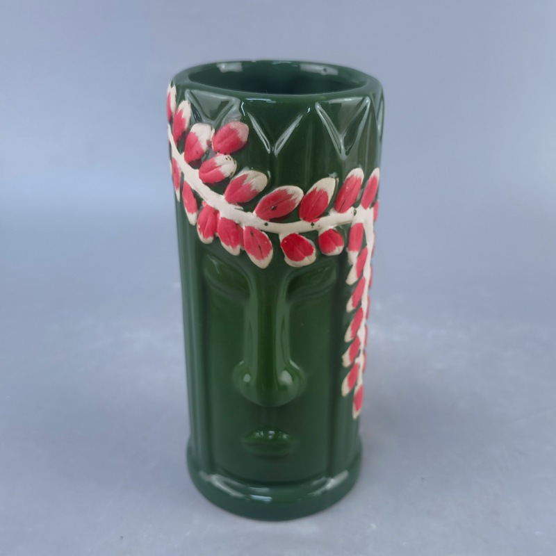 4 tazas de cerámica Tiki, tazas de cóctel, tazas de cápsulas