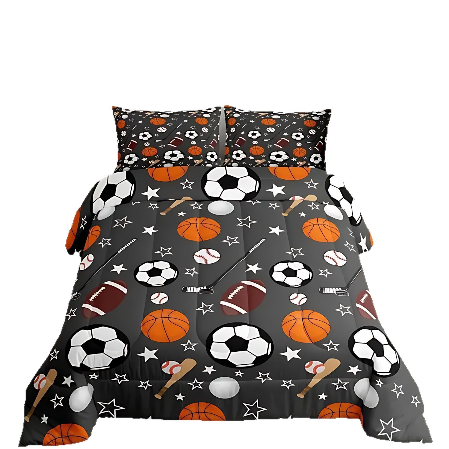 TEMU / JIT moda clásica liga de fútbol abrasión digital impresión set fuente de fabricantes de edredón puede fijarse