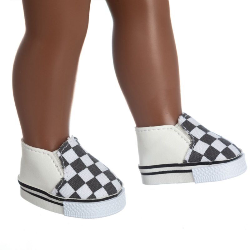 Cross-border best-selling doll shoe accessories: 14-inch American girl doll canvas doll shoes, 3-point shoes, 6-point doll shoes pic 11
