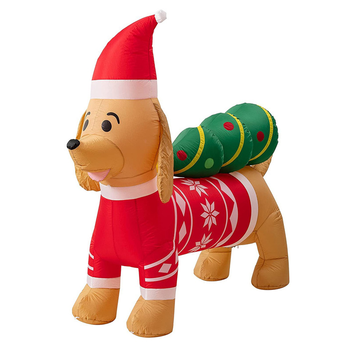 크리스마스 닥스훈트 다시 크리스마스 트리