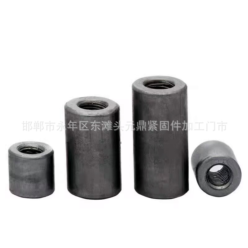 滚花圆柱螺母 加长圆形螺母 手拧圆形母 连接螺母 焊接台阶螺母