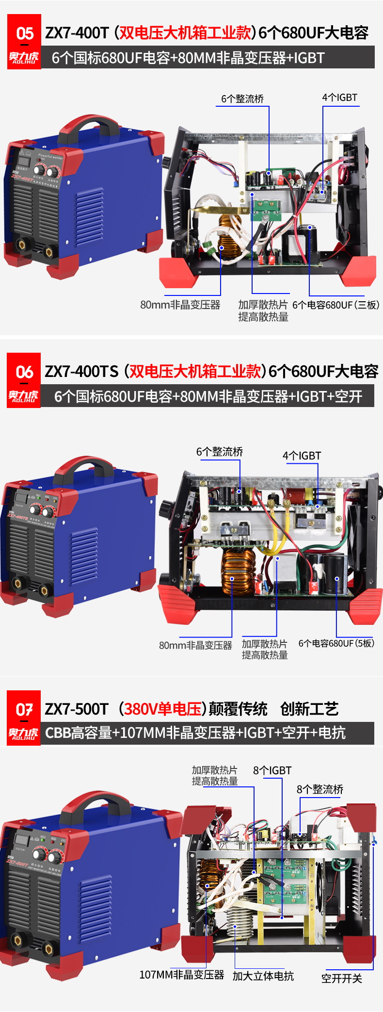 电焊机315s工业小型双电压点焊机手持便携迷你逆变直流家用焊接机详情30