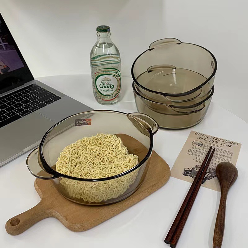 Set de tazones de vidrio resistente al calor para sopa arroz ensalada fideos