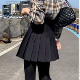 (裤+拉链）百褶裙JK制服裙子百搭半身裙春夏季短裙子秋外贸