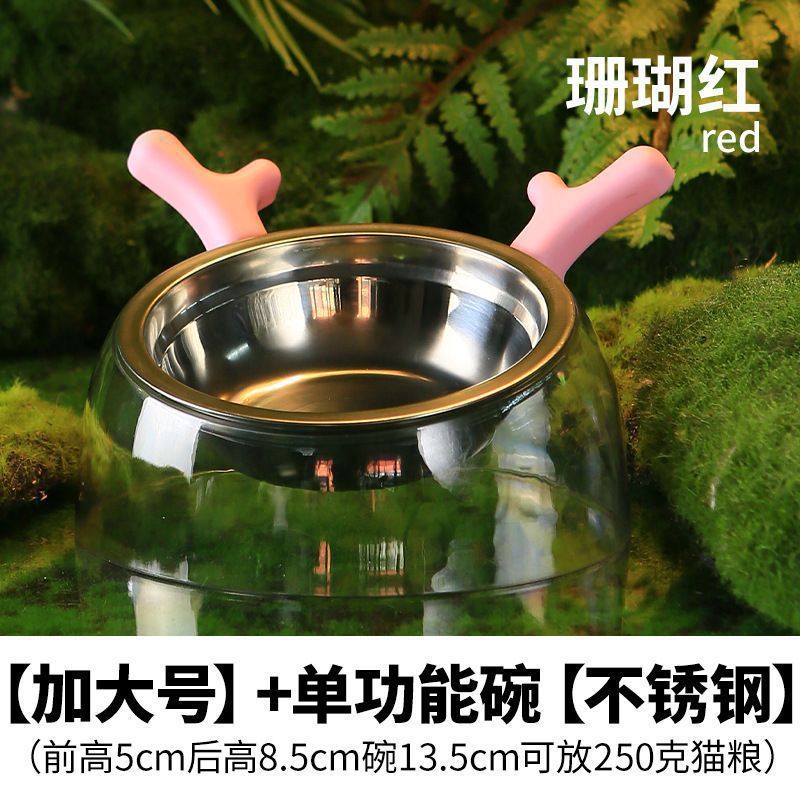 猫ボウルセラミックダブルボウル自動飲料水犬フードボウルテディライスボウルペット飲料水犬フィーダー猫用品|undefined