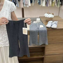 女童韩版喇叭裤2026春秋新款儿童弹力松紧腰舒适休闲长裤儿童裤子