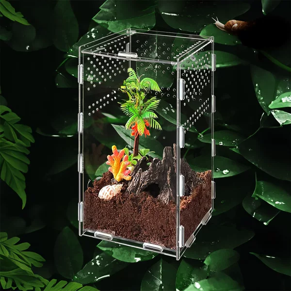 Transparent Acrylic Reptile Breeding Box Reptile Box Pet Breeding Box Lizard Turtle Plexiglass