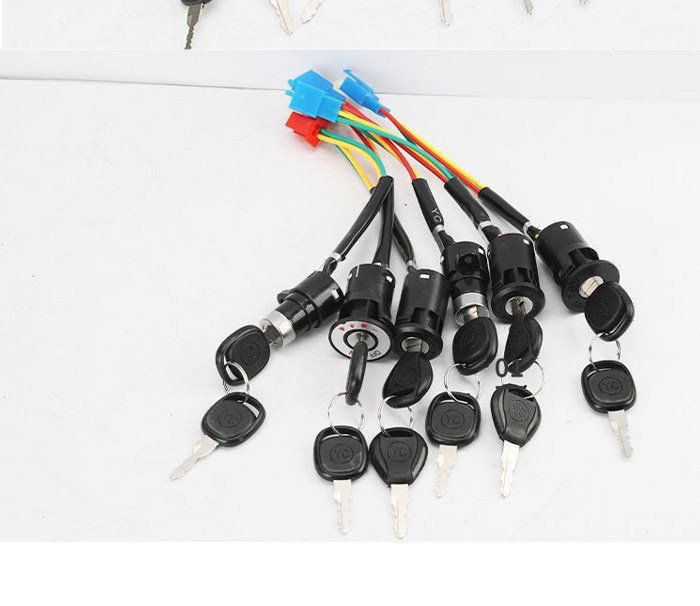 【Pack of 10】Electric Vehicle Ignition Locks Wholesale Power Locks Two-Wire Three-Wire Universal Small Medium Large Lock Accessories