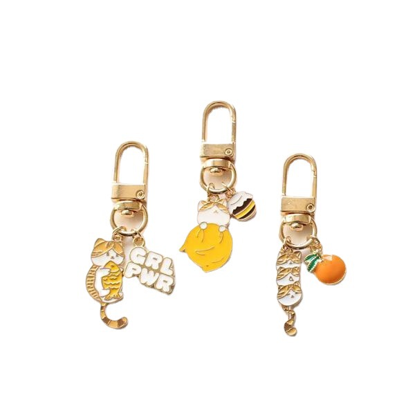 Japanese Style Interesting and Cute Cat Pastoral Life Keychain Usd Pendant Anti-Rust Bag Car Key Chain Accessories Japanese Style Interesting and Cute Cat Pastoral Life Keychain Usd Pendant Anti-Rust Bag Car Key Chain Accessories