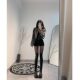 Over-the-Knee Boots Women's French Style High Boots Leg-covered Stretch Thin Boots Thick-soled Leather Boots Knight Boots
