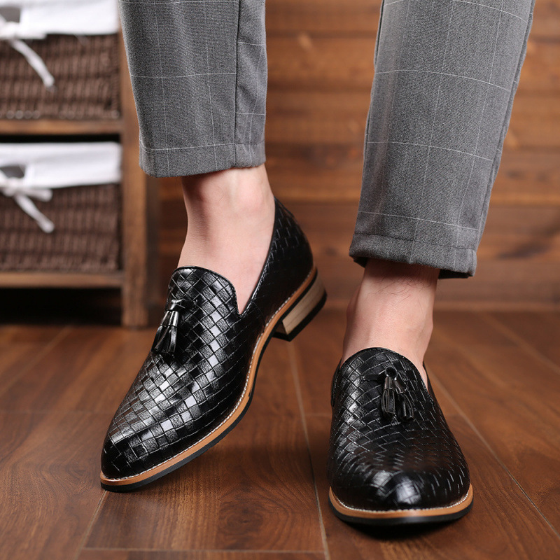 New Style Men's Casual Loafers, Large Size Slip-On Shoes, Tassel Fashion Versatile Men's Shoes