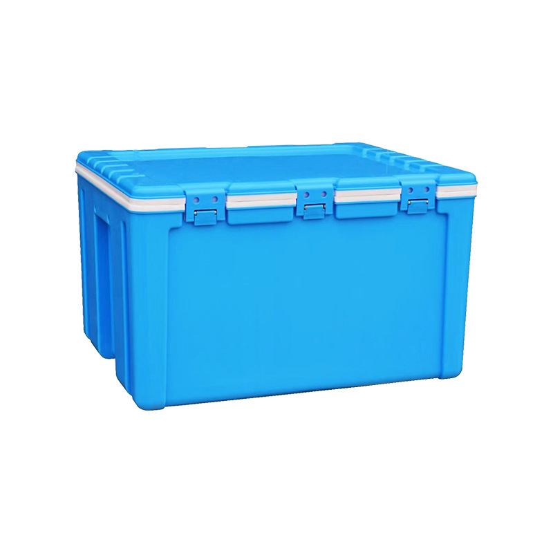 Caja de aislamiento grande portátil de 80 litros de PU, puesto para llevar, escuela de grado alimenticio de gran capacidad, caja refrigerada del mercado nocturno de preservación del calor de doble capa