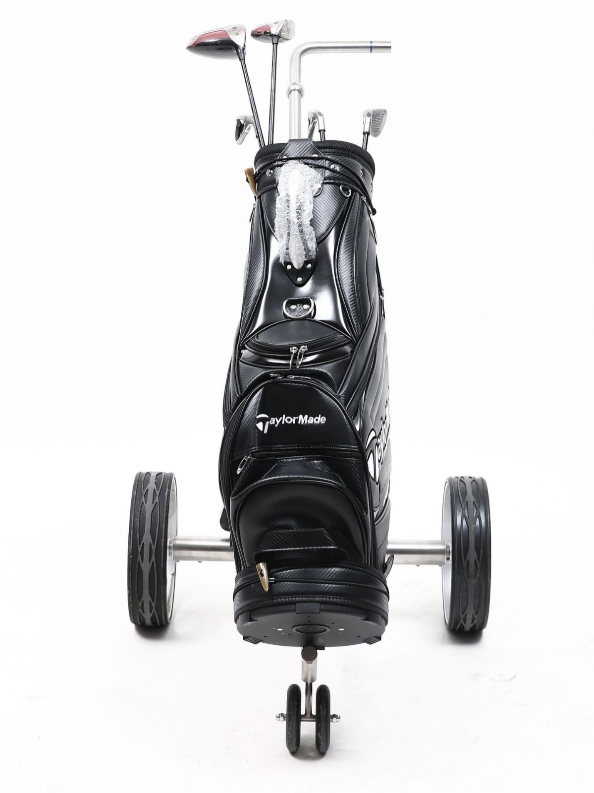 Golf inteligente sigue el coche de tres ruedas plegable 304 acero inoxidable transfronterizo suministro de productos de comercio electrónico fabricante