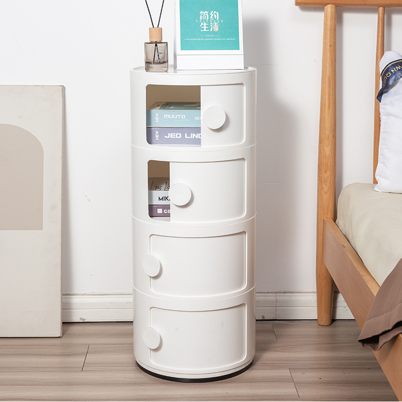 4 층 유백색 (핸들 포함)